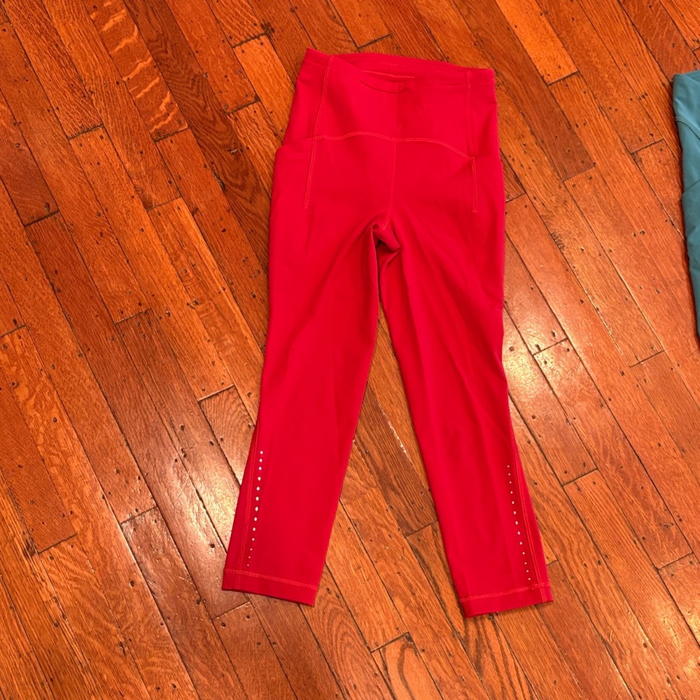 Lululemon Athletica Red Leggings
